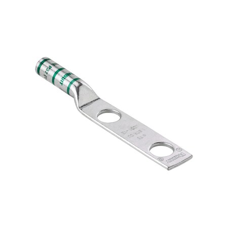 Panduit 2H LUG LONG BRL, #8 AWG WIRE 1/4" STUD, 1" HOLE SPACING LCC8-14D-L